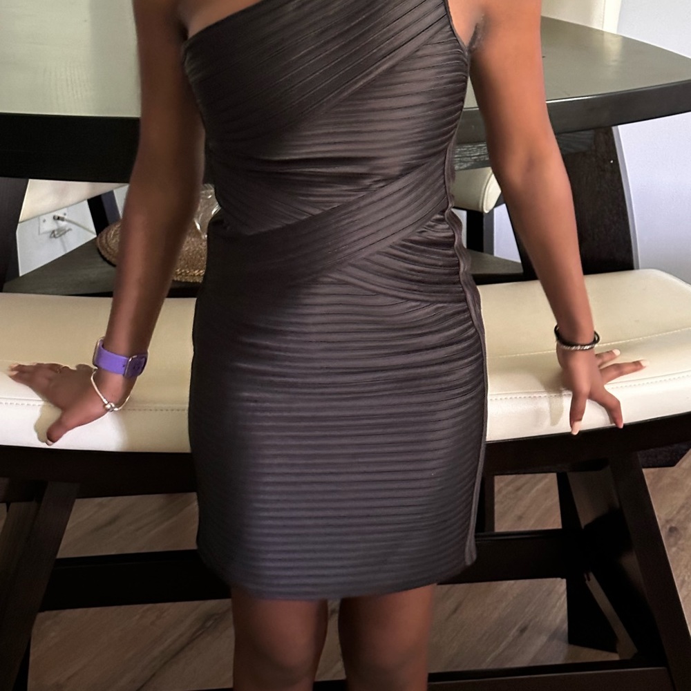 Black One Shoulder BodyCon Dress